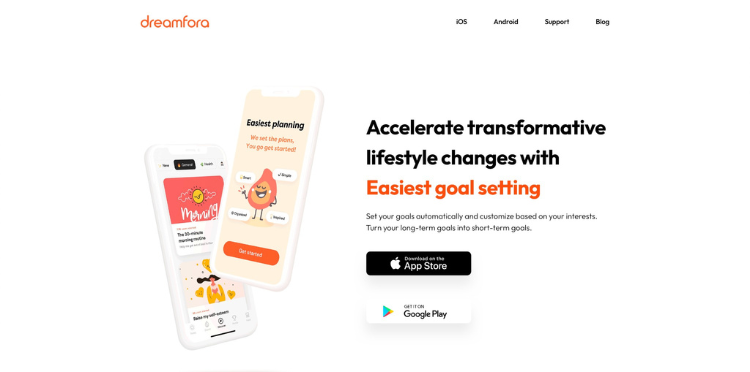 Dreamfora - Best Goal-Setting Apps of 2023
