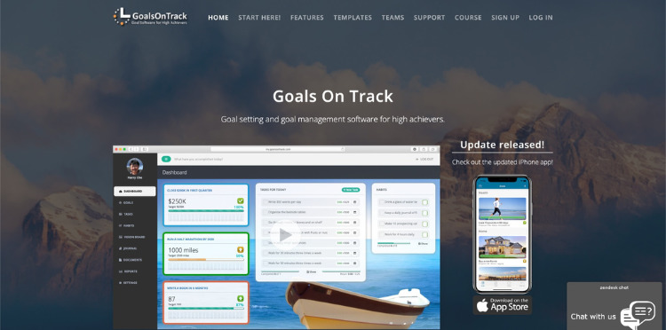 GoalsOnTrack - Best Goal-Setting Apps of 2023